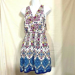 Everly Sleeveless Floral My Dearest Love Dress Sm